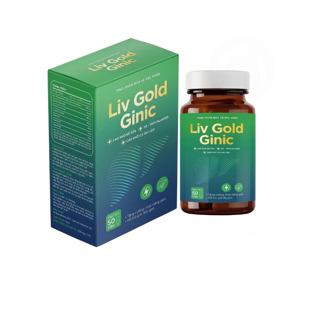 TPBVSK Liv Gold Ginic ( Hộp 50 viên)
