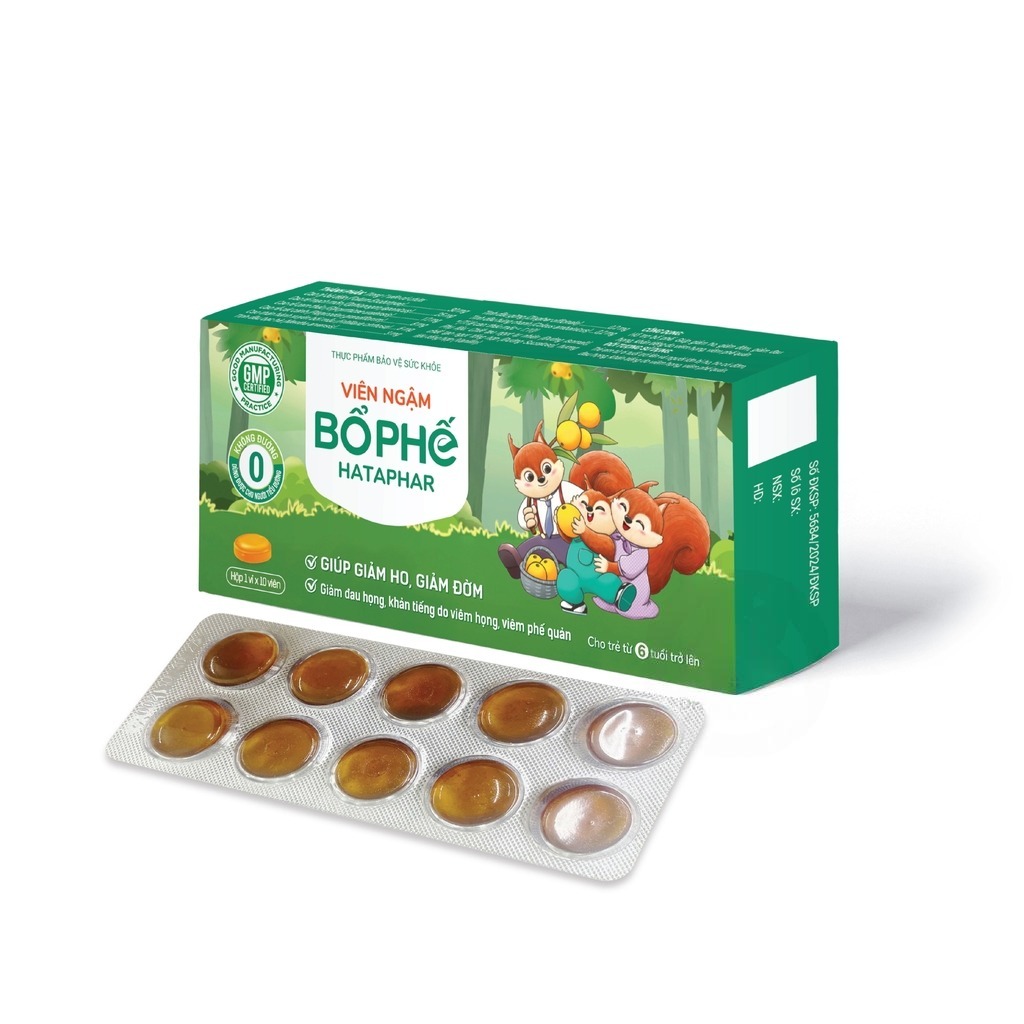 Viên ngậm Bổ phế Hataphar